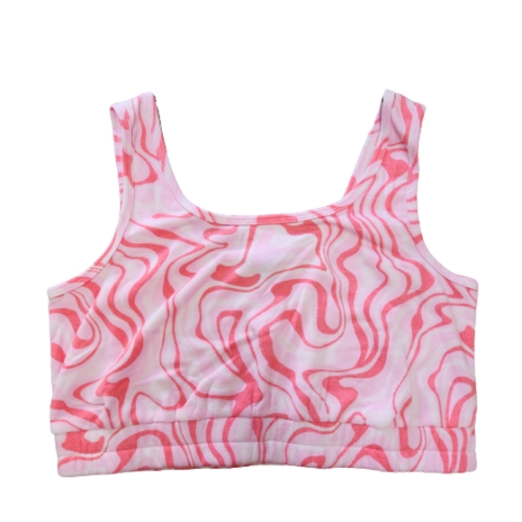 FUNKY ☆ PINK SWIRL ☆ 2-PIECE ☆ LOUNGE / WORKOUT SET ☆ NWT - Picture 8 of 11